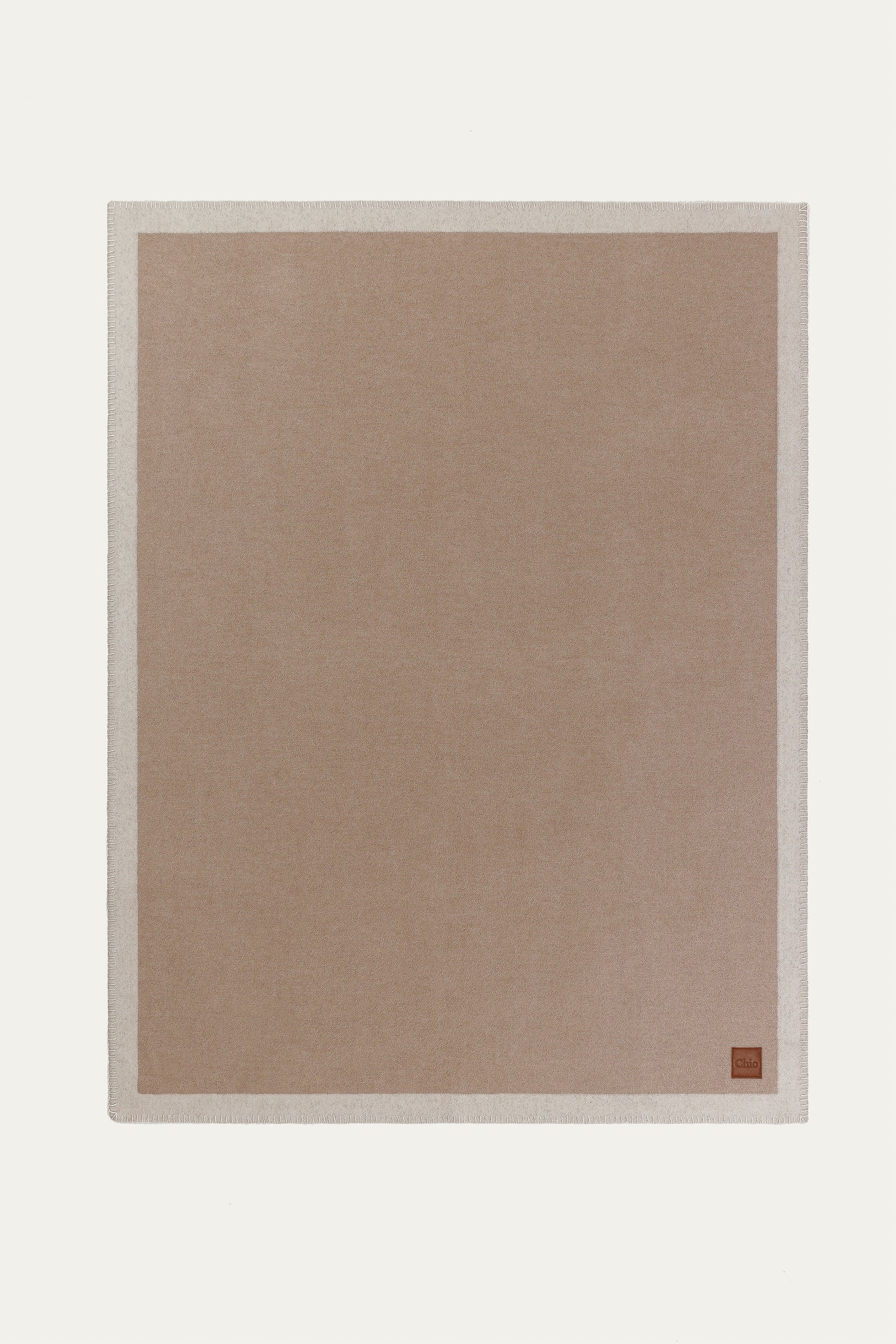 London Throw - Light Tan / Ivory